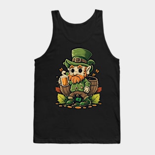 Cowboy gnome having beer Tank Top